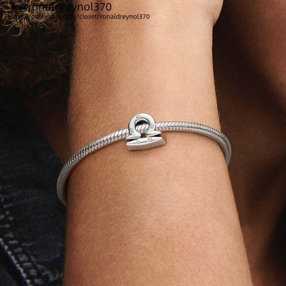 Pandora Sparkling Libra Zodiac Charm - Picture 3 of 4